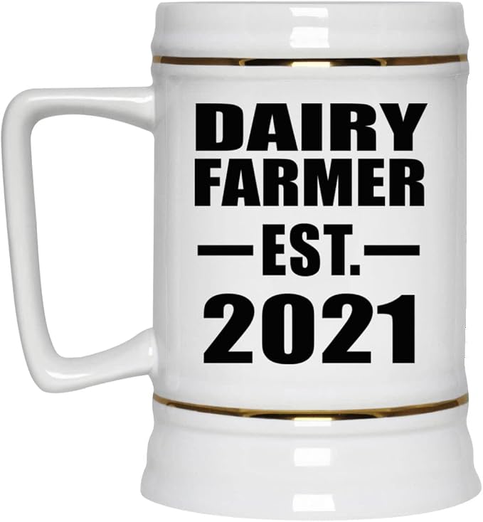 Designsify Gifts, кружка-пивная кружка объемом 22 унции (550 мл) из керамики с ручкой для заморозки — для дня рождения, годовщины, Рождества, Дня матери, Дня отца, вечеринки, для мужчин, женщин и него.