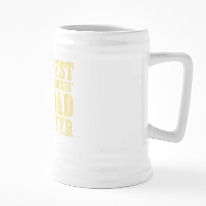 CafePress Лучшая керамическая пивная кружка «Папа-дальнобойщик всех времен» объемом 25 унций