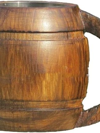 Большая деревянная пивная кружка ручной работы - подарок для мужчины, подарок для него.