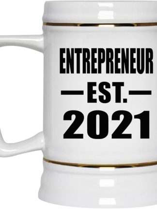 Designsify Gifts, предприниматель, основан в 2021 году, керамическая кружка-бокал объемом 22 унции с ручкой для заморозки — для дня рождения, годовщины, Рождества, Дня матери, Дня отца, вечеринки, для мужчин, женщин и него.