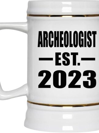 Designsify Gifts, Archeologist, основана в 2023 году, керамическая кружка-бокал объемом 22 унции с ручкой для заморозки — для дня рождения, годовщины, Рождества, Дня матери, Дня отца, вечеринки, для мужчин, женщин и него.