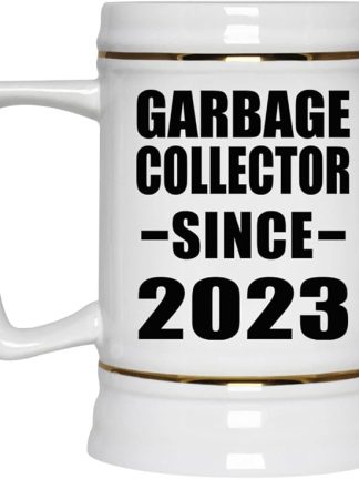 Designsify Gifts, компания по сбору мусора с 2023 года, керамическая кружка-бокал объемом 22 унции с ручкой для заморозки — подарок на день рождения, годовщину, Рождество, День матери, День отца, вечеринку, для мужчин, женщин, для него и для нее.