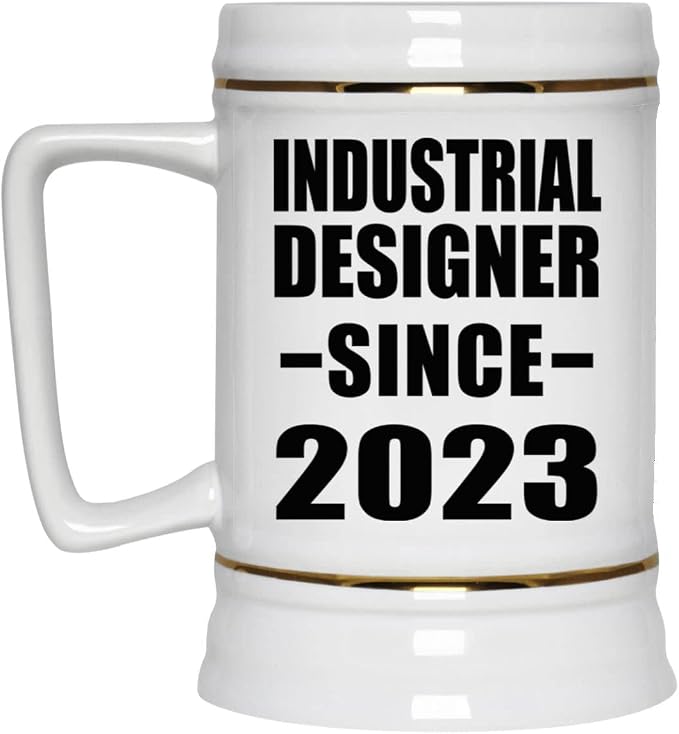 Designsify Gifts, промышленный дизайнер с 2023 года, керамическая кружка-бокал объемом 22 унции с ручкой для заморозки — подарок на день рождения, годовщину, Рождество, День матери, День отца, вечеринку, для мужчин, женщин, для него и для нее.