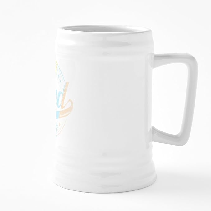 CafePress Ретро Винтаж Лучшая Папа на свете Керамическая пивная кружка объемом 25 унций