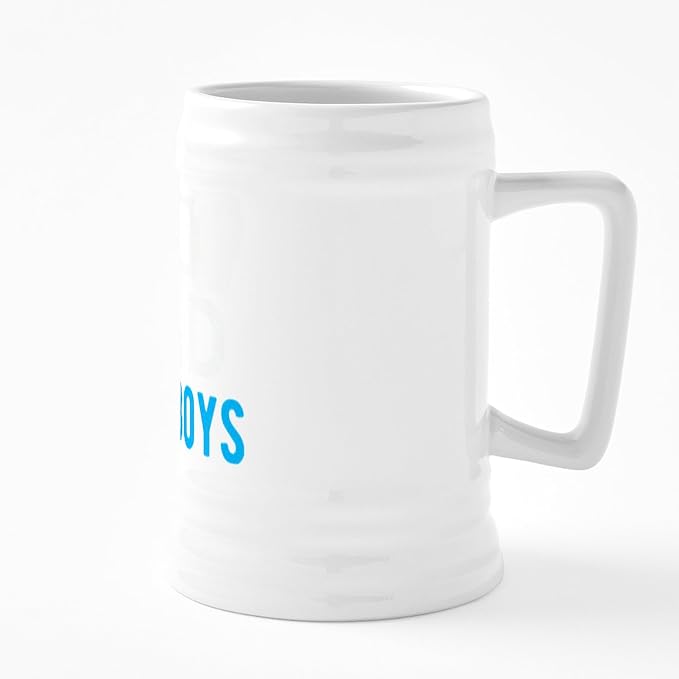 CafePress Dad Of 2 Boys Ceramic Beer Stein Mug 25 oz