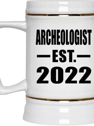 Designsify Gifts, Archeologist, основана в 2022 году, керамическая кружка-бокал объемом 22 унции с ручкой для заморозки — для дня рождения, годовщины, Рождества, Дня матери, Дня отца, вечеринки, для мужчин, женщин и него.