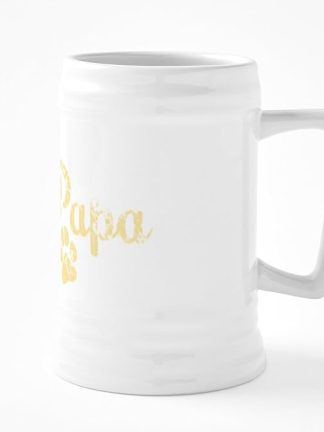 Керамическая пивная кружка CafePress Fur Papa объемом 25 унций.
