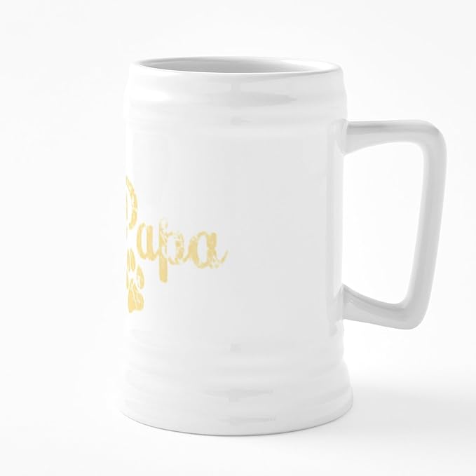 Керамическая пивная кружка CafePress Fur Papa объемом 25 унций.
