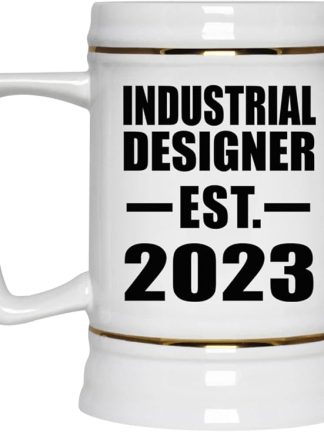Designsify Gifts, промышленный дизайнер, основан в 2023 году, керамическая кружка-бокал объемом 22 унции с ручкой для заморозки — идеальный подарок на день рождения, годовщину, Рождество, День матери, День отца.