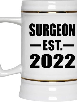Designsify Gifts, Surgeon, основана в 2022 году, керамическая кружка-бокал объемом 22 унции с ручкой для заморозки — для дня рождения, годовщины, Рождества, Дня матери, Дня отца, вечеринки, для мужчин, женщин, для него и для нее.