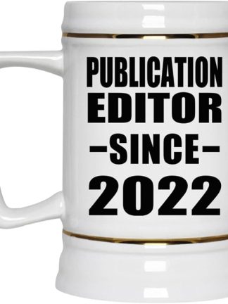 Designsify Gifts, редактор изданий с 2022 года, керамическая кружка-бокал объемом 22 унции с ручкой для заморозки — подарок на день рождения, годовщину, Рождество, День матери, День отца, вечеринку, для мужчин, женщин, для него и для нее.