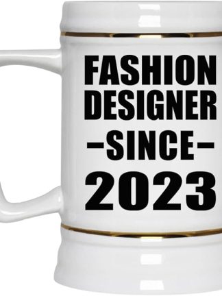 Designsify Gifts, дизайнер одежды с 2023 года, керамическая кружка-бокал объемом 22 унции с ручкой для заморозки — для дня рождения, годовщины, Рождества, Дня матери, Дня отца, вечеринки, для мужчин, женщин, для него и для нее.