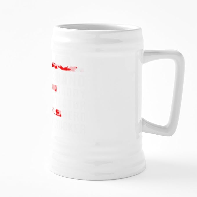 CafePress Муж Папа Грузовик Керамическая пивная кружка 25 унций