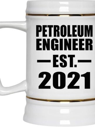Designsify Gifts, Petroleum Engineer, основана в 2021 году, керамическая кружка-бокал объемом 22 унции с ручкой для заморозки — для дня рождения, годовщины, Рождества, Дня матери, Дня отца и вечеринки.