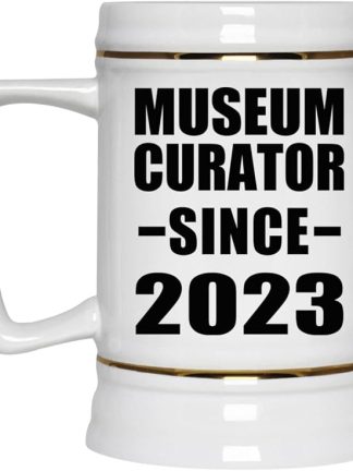 Designsify Gifts, куратор музея с 2023 года, керамическая кружка-бокал объемом 22 унции с ручкой для заморозки — подарок на день рождения, годовщину, Рождество, День матери, День отца, вечеринку, для мужчин, женщин, для него и для нее.