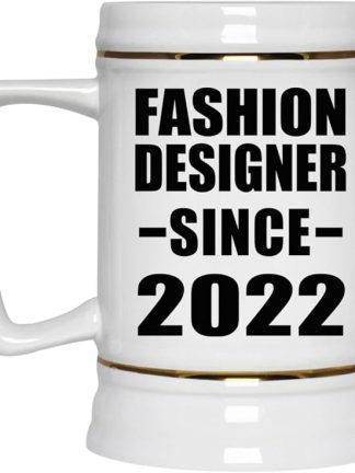 Designsify Gifts, дизайнер одежды с 2022 года, керамическая кружка-бокал объемом 22 унции с ручкой для заморозки — для дня рождения, годовщины, Рождества, Дня матери, Дня отца, вечеринки, для мужчин, женщин, для него и для нее.