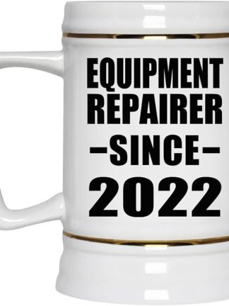 Designsify Gifts, ремонт оборудования с 2022 года, керамическая кружка-бокал объемом 22 унции с ручкой для заморозки — подарок на день рождения, годовщину, Рождество, День матери, День отца, вечеринку, для мужчин, женщин, для него и для нее.