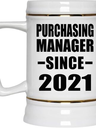 Designsify Gifts, менеджер по закупкам с 2021 года, керамическая кружка-бокал объемом 22 унции с ручкой для заморозки — для дня рождения, годовщины, Рождества, Дня матери, Дня отца, вечеринки, для мужчин, женщин, для него и для нее.