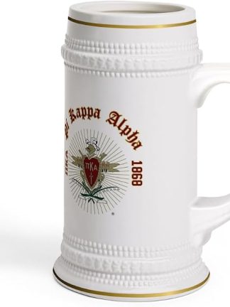 Greekgear Pi Kappa Alpha PIKE Collectors Crest & Year Ceramic Stein Tankard