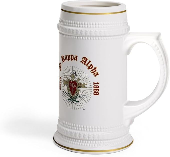 Greekgear Pi Kappa Alpha PIKE Collectors Crest & Year Ceramic Stein Tankard
