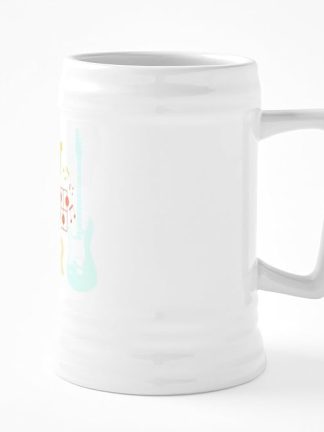 CafePress Guitar Best Dad Ever 25 oz Ceramic Beer Stein Mug