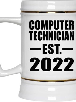 Designsify Gifts, компьютерный техник, основан в 2022 году, керамическая кружка-бокал объемом 22 унции с ручкой для заморозки — для дня рождения, годовщины, Рождества, Дня матери, Дня отца, вечеринки.