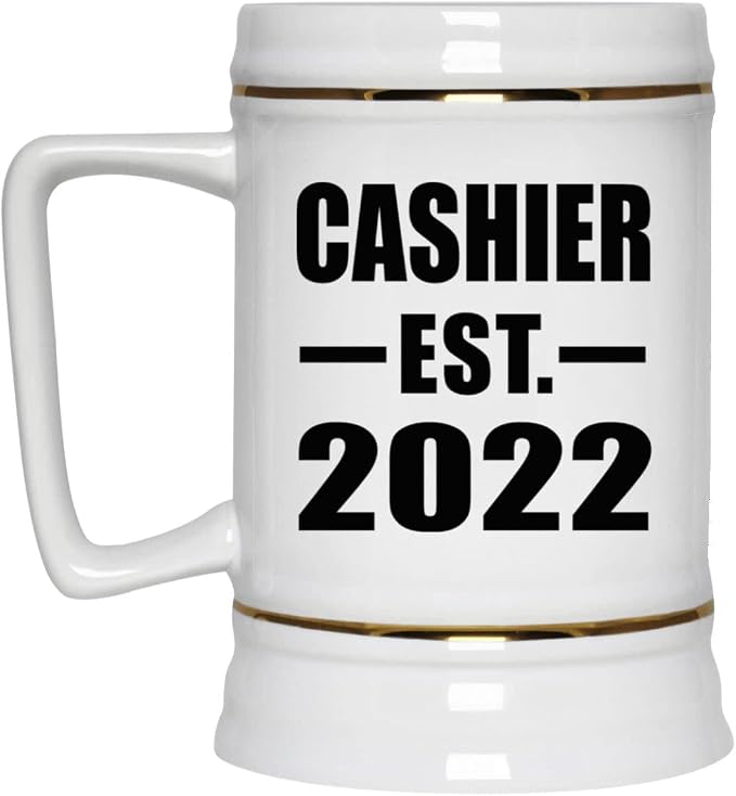 Designsify Gifts, касса, основана в 2022 году, керамическая кружка-бокал объемом 22 унции с ручкой для заморозки — для дня рождения, годовщины, Рождества, Дня матери, Дня отца, вечеринки, для мужчин, женщин, для него и для нее.