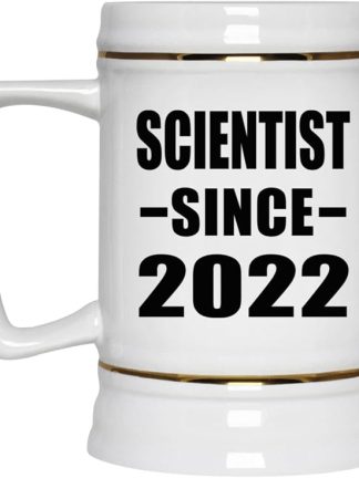 Designsify Gifts, «Ученый с 2022 года», керамическая кружка-бокал объемом 22 унции с ручкой для заморозки — подарок на день рождения, годовщину, Рождество, День матери, День отца, вечеринку, для мужчин, женщин, для него, для нее, для друга.