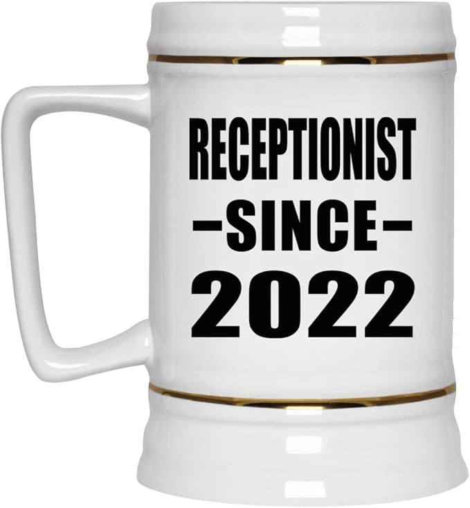 Designsify Gifts, администратор с 2022 года, керамическая кружка-бокал объемом 22 унции с ручкой для заморозки — подарок на день рождения, годовщину, Рождество, День матери, День отца, вечеринку, для мужчин, женщин, для него, для нее, для друга.
