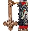 Кружка Nemesis Now Slayer Reign in Blood, смола, черно-красная, официально лицензированный товар группы Slayer, съемная вставка из нержавеющей стали, отлита из высококачественной смолы, искусно раскрашена вручную.
