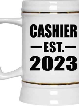 Designsify Gifts, касса, основана в 2023 году, керамическая кружка-бокал объемом 22 унции с ручкой для заморозки — для дня рождения, годовщины, Рождества, Дня матери, Дня отца, вечеринки, для мужчин, женщин, для него и для нее.