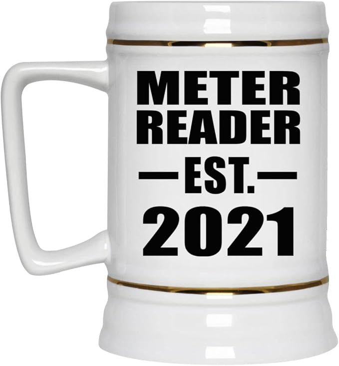 Designsify Gifts, компания по снятию показаний счетчиков, основана в 2021 году, керамическая кружка-бокал объемом 22 унции с ручкой для заморозки — подарок на день рождения, годовщину, Рождество, День матери, День отца, вечеринку, для мужчин, женщин и него.