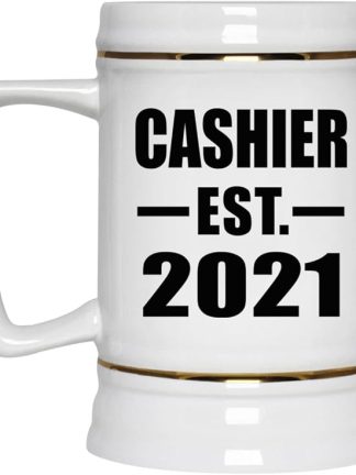 Designsify Gifts, касса, основана в 2021 году, керамическая кружка-бокал объемом 22 унции с ручкой для заморозки — для дня рождения, годовщины, Рождества, Дня матери, Дня отца, вечеринки, для мужчин, женщин, для него и для нее.
