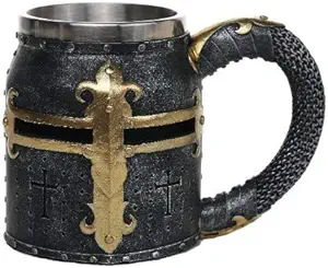Кружка-танкард Pacific Giftware Medieval Times Crusader Knight объемом 13 унций (373 мл).