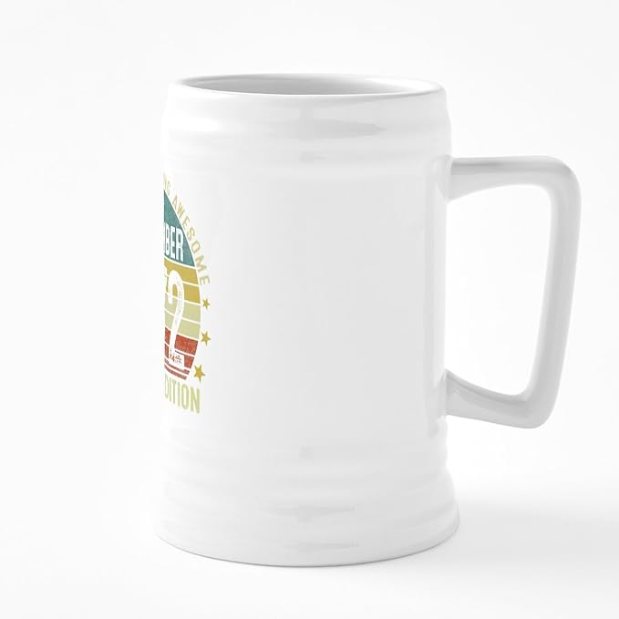 CafePress Daddy Bunny Easter Rabbit Gift Fathers Day 25 oz Ceramic Beer Stein Mug