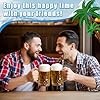 Набор из 20 больших немецких пивных кружек Reallnaive объемом 18 унций (450 мл) для Октоберфеста, для заморозки, с ручками, для мужчин (в стиле «бриллиант»).