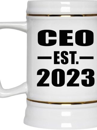 Designsify Gifts, генеральный директор, основано в 2023 году, керамическая кружка-бокал объемом 22 унции с ручкой для заморозки — для дня рождения, годовщины, Рождества, Дня матери, Дня отца, вечеринки, для мужчин, женщин, для него и для нее.