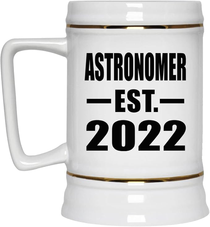 Designsify Gifts, Astronomer, основана в 2022 году, керамическая кружка-бокал объемом 22 унции с ручкой для заморозки — для дня рождения, годовщины, Рождества, Дня матери, Дня отца, вечеринки, для мужчин, женщин и него.