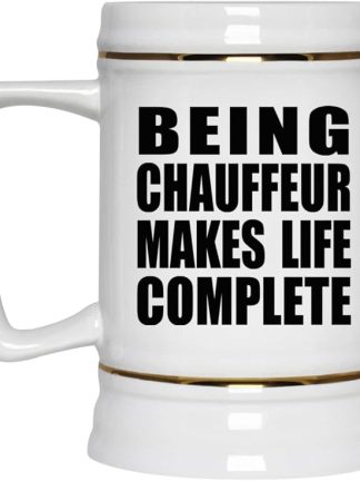 Подарки от Designsify, Быть водителем делает жизнь полной, керамическая кружка-бокал объемом 22 унции с ручкой для заморозки — для дня рождения, годовщины, Рождества, Дня матери, Дня отца, вечеринки, для мужчин и женщин.