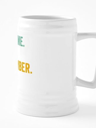 CafePress Daddy Of The Baby Birthday Shark Daddy Shark Chris 25 oz Ceramic Beer Stein Mug