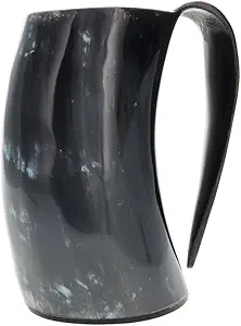 Кружка Olafs Ale House GH2101MUG Tankherd с изображением бычьего рога, кружка для тостов в стиле викингов, кружка для медовухи или пива — уникальный подарок для шаферов — 20 унций