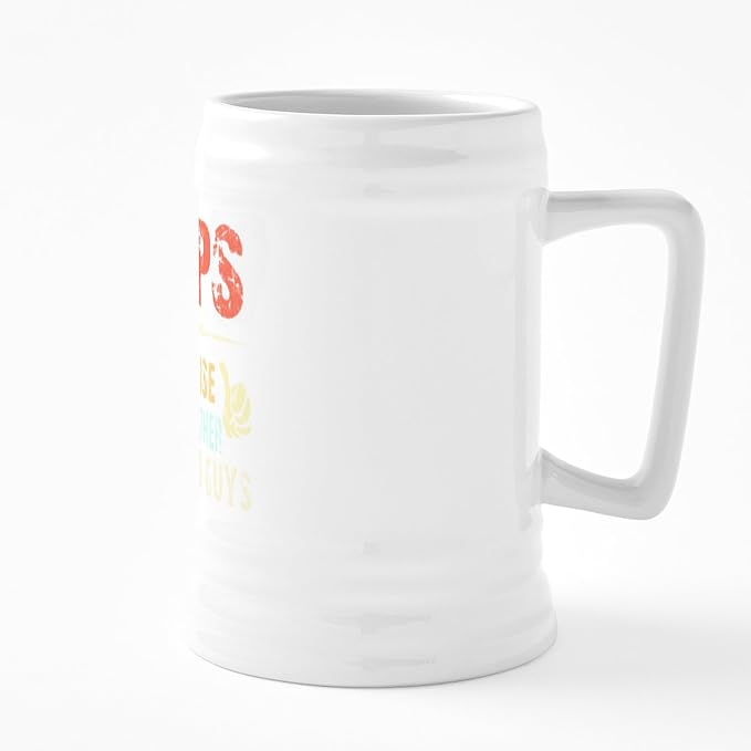 Керамическая пивная кружка CafePress Pops Because Grandfather объемом 25 унций.