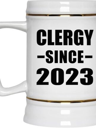 Подарки от Designsify, товары для священнослужителей с 2023 года, керамическая кружка-бокал объемом 22 унции с ручкой для заморозки — подарок на день рождения, годовщину, Рождество, День матери, День отца, вечеринку, для мужчин, женщин, для него, для нее, друга, мамы.