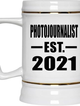 Designsify Gifts, фотожурналист, основан в 2021 году, керамическая кружка-бокал объемом 22 унции с ручкой для заморозки — для дня рождения, годовщины, Рождества, Дня матери, Дня отца, вечеринки, для мужчин и женщин.