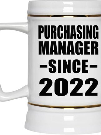 Designsify Gifts, менеджер по закупкам с 2022 года, керамическая кружка-бокал объемом 22 унции с ручкой для заморозки — для дня рождения, годовщины, Рождества, Дня матери, Дня отца, вечеринки, для мужчин, женщин, для него и для нее.