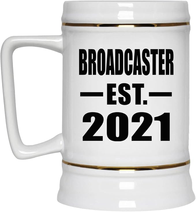Designsify Gifts, вещательная компания, основанная в 2021 году, керамическая кружка-бокал объемом 22 унции с ручкой для заморозки — для дня рождения, годовщины, Рождества, Дня матери, Дня отца, вечеринки, для мужчин, женщин и него.