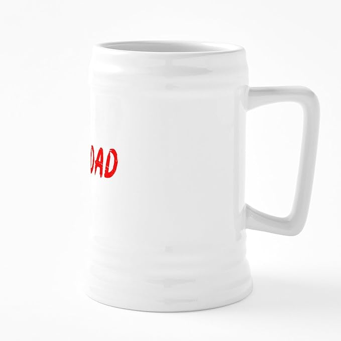 CafePress Муж Отчим Герой 25 унций Керамическая пивная кружка