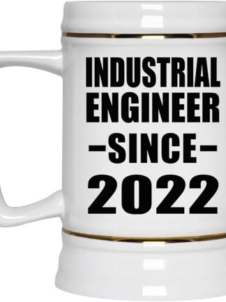 Designsify Gifts, инженер-технолог с 2022 года, керамическая кружка-бокал объемом 22 унции с ручкой для заморозки — подарок на день рождения, годовщину, Рождество, День матери, День отца, вечеринку, для мужчин, женщин, для него и для нее.