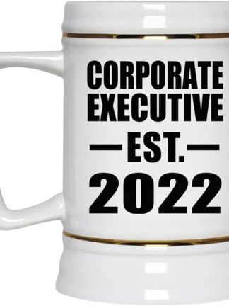 Designsify Gifts, Corporate Executive, основана в 2022 году, керамическая кружка-бокал объемом 22 унции с ручкой для заморозки — идеально подходит для дня рождения, годовщины, Рождества, Дня матери, Дня отца и вечеринки.