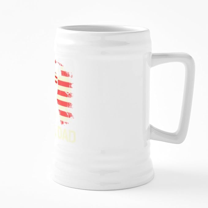 CafePress Лучший папа питбуля в мире! Керамическая пивная кружка объемом 25 унций.